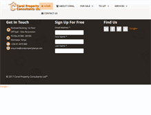 Tablet Screenshot of coralpropertykenya.com